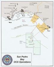 Map of Offshore Oil Leases near Long Beach